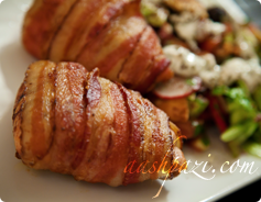  bacon wrapped chicken breast, picture, image, video