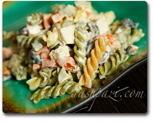 pasta salad, macaroni and chicken salad recipe