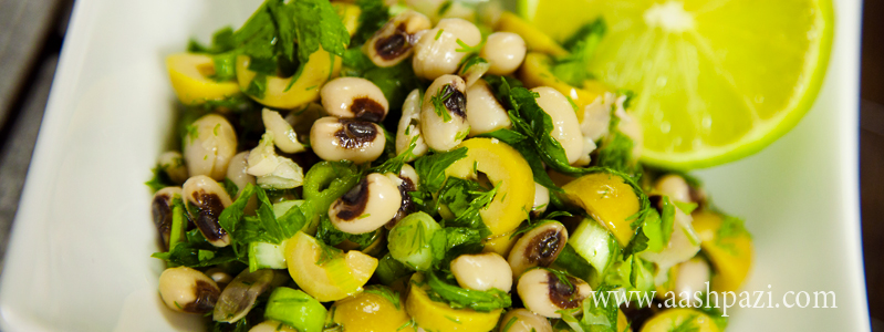  Black eyed peas and olive salad calories, nutritional values