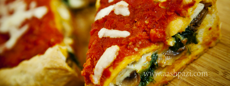  Stuffed pizza spinach mushroom mozzarella calories, nutritional values,