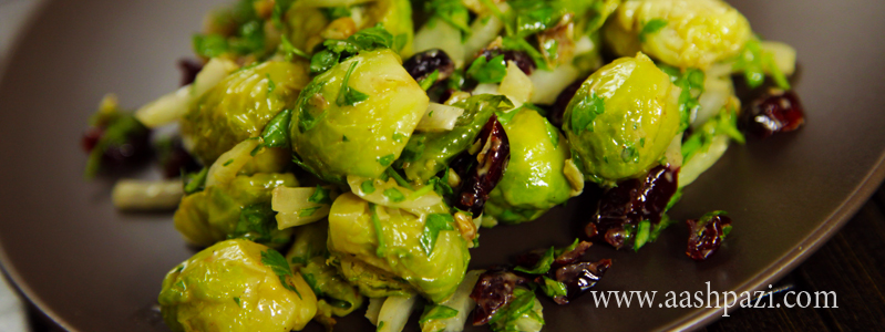  Brussel sprout salad calories, nutritional values